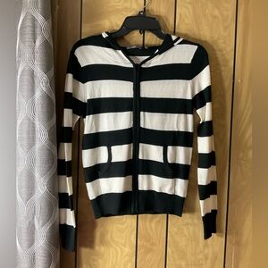 Black and White Striped Jacket